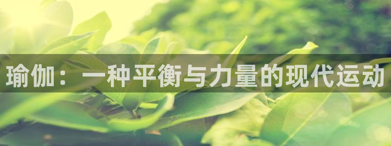 vsport体育官网下载平台APP：瑜伽：一种平衡与